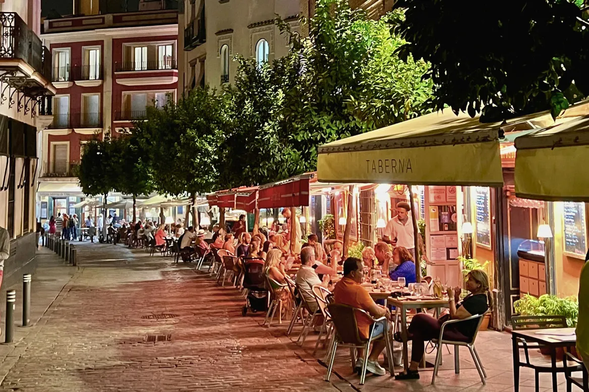 Restaurant dehors Séville